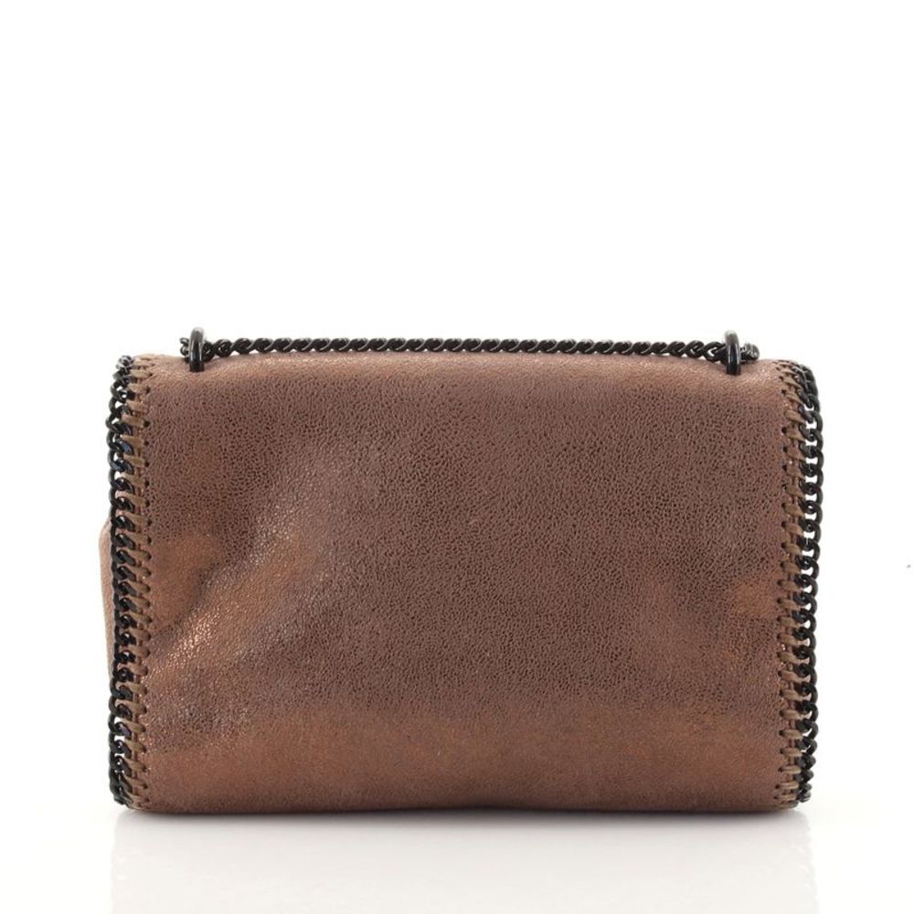 Stella McCartney Falabella Flap Shoulder Bag Shaggy Deer Small Brown - Picture 4 of 7